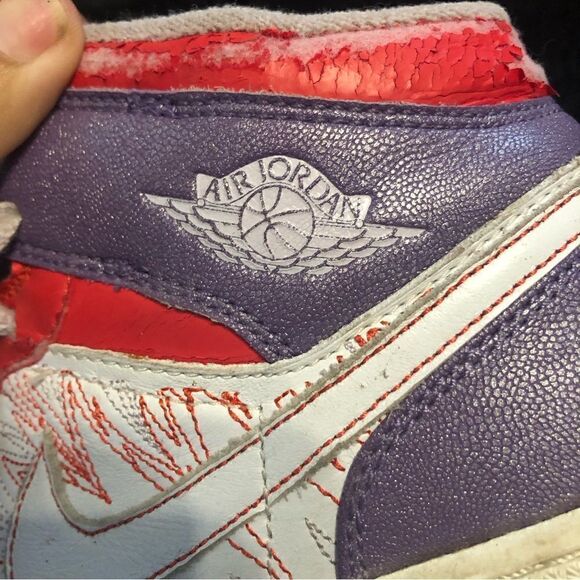 NIKE air Jordan 1 premium GS mid top shoes sneakers women’s 6.5 - Picture 2 of 8